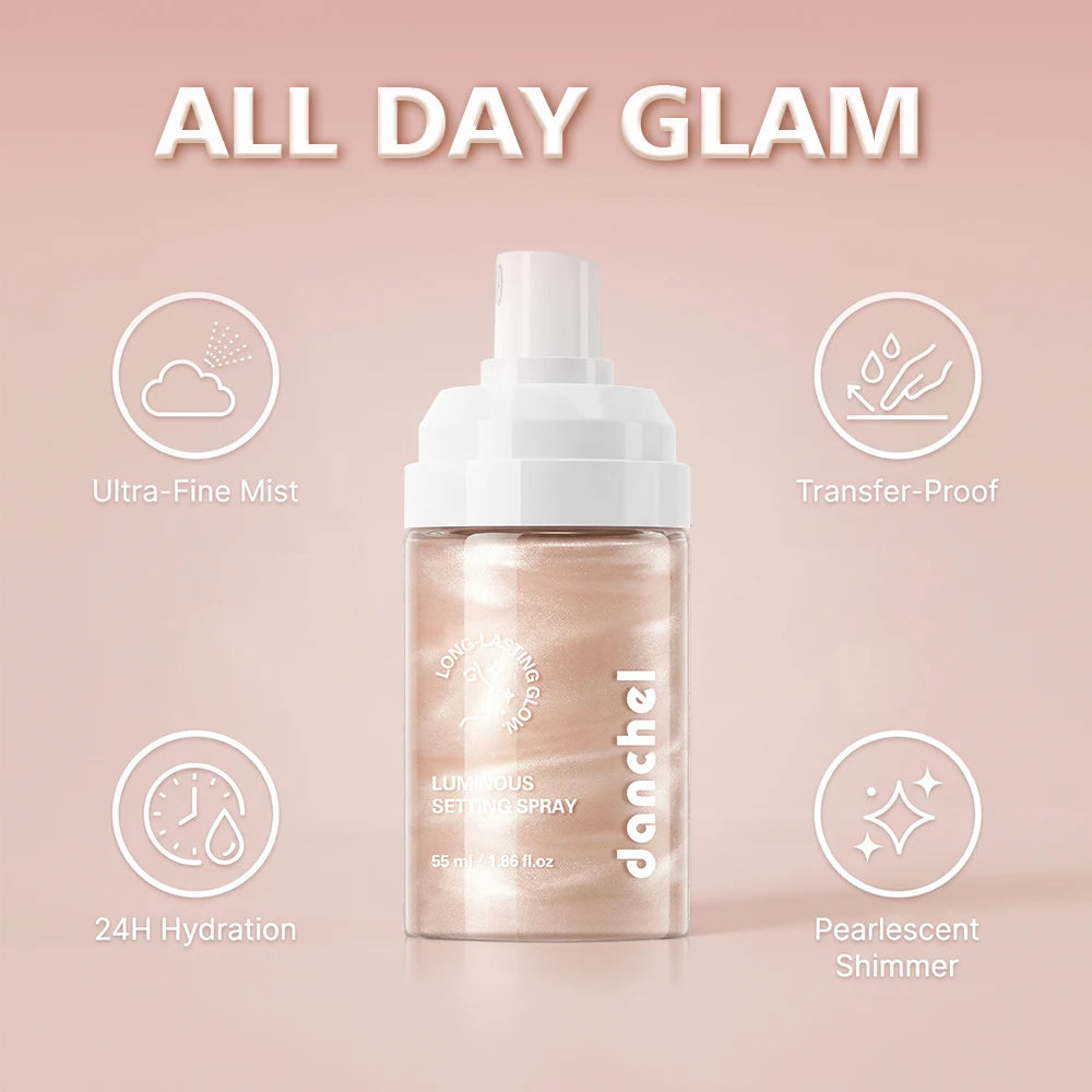 Luminous Setting Spray Instantly Boosts Skin Dewy Plump-looking Lasting Hydration Face Makeup Blends Seamlessly Natural Finish