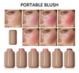 3-in-1Blush Stick Lasting Brightens Facial Cheek Stick Moisturizing Flash Lip Gloss Makeup Lip Gloss Face Rouge