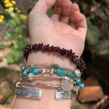 Natural Garnet Bracelet For Woman Crystal Bracelet Jewelry Red Stones Healing Energy Gift Lucky