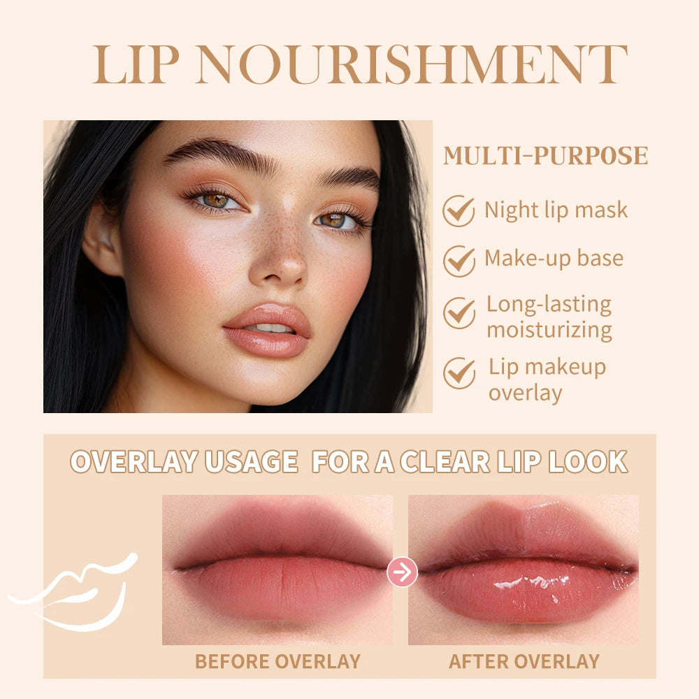 Moisturizing Lip Butter Balm 4 Counts/set Hydrating Lip Balm Plumping Lip Oil Lip Stick Glossy Lip Glaze Stick Plumping Lip Cosm
