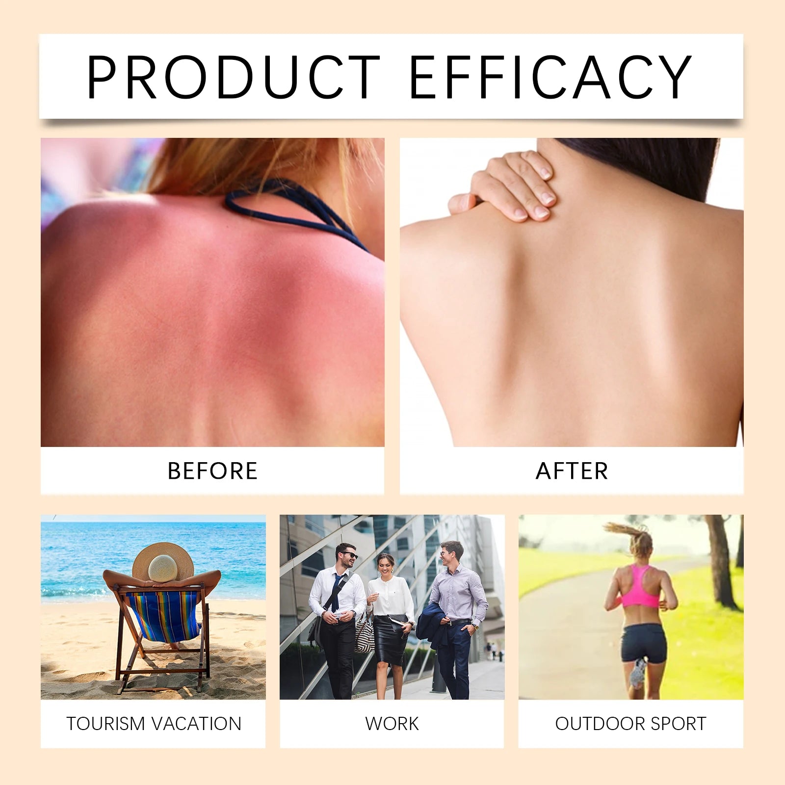 EELHOE 23g Moisturize Airy Sunstick SPF50+ Anti-UV Long-lasting Protector High Coverage Matte Natural Sunscreen Cream Skin Care