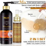 AILKE Collagen 5-in-1 Skin Care Set, Restore Skin Elasticity, Smooth Skin, Brighten, Even Skin Tone,For Face And Body Use Kit