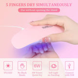 Professional Nail Art Kit with 54W UV Lamp Glue Dryer Polisher Dead Skin Remover Finger Separator Manicure Pedicure Home Use