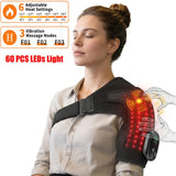 660 and 850nm Multifunctional LED Light Devices Knee Pad Brace 3 In 1 Heating Shoulder Elbow Joint Thermal Belts Pads