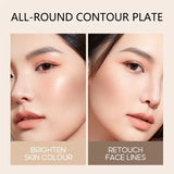 6-color Blush and Contouring All-in-one Palette Pearlescent Matte Powder Face Blusher Glitter Highlighter Blush Makeup Palette
