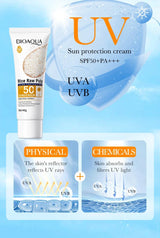 BIOAQUA Rice Raw Pulp Spf 50+ Sunscreen For Face Body Neck Back Protector Solar Blocker Brightening Facial Sun Cream Body Care