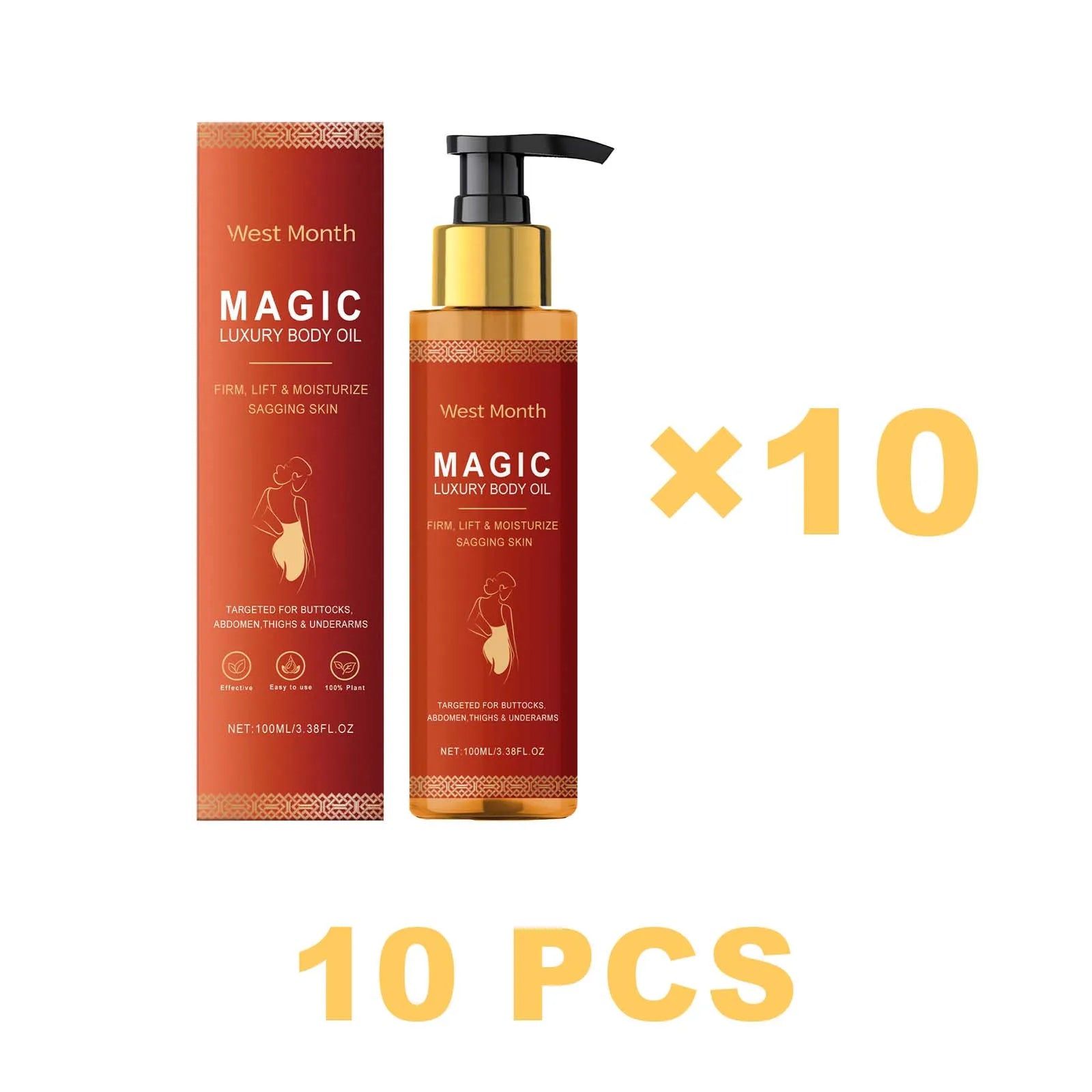 West Month Firming Body Oil Deep Moisturizing Dry Skin Tightening Firming Brightens Skin Tone Anti Aging Repair Damaged Skin