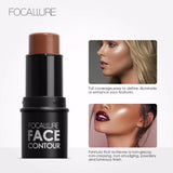 Focallure 4 Colors Highlighter Stick Silky Texture Face Contour Stick Natural Illuminate Makeup Bronzer Highlight Shaded Bar