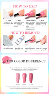 6pc Nail Gel Polish Set All-Season Ultra Pigmented Semi Permanent UV Painting Gel For Nails Salon DIY Manicure Varnish Design