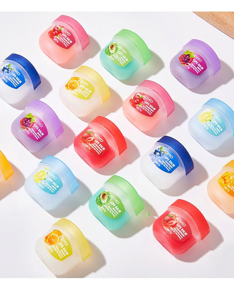 8 Pieces Vaseline Lip Balm Set Rose Lemon Flavor Moisturizing Anti-Dry Crack Long Lasting Nourishing Lip Mask Lip Care