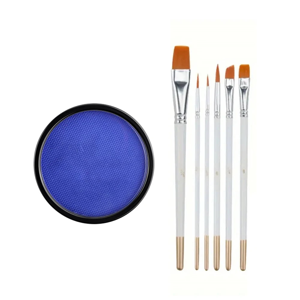 30G Water Solubility Monochromatic Body Paint Black And White Makeup Face Paint Halloween Party Waterproof Makeup Body Painting