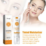 All in One Spf50 Sunscreen Brightening Foundation Cream Cover Anti UV Face Moisturizer Isolation Bleaching Sunscreen Lotion 50ml
