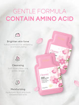 40pcs Face Skin Care Set Cherry Blossom Essence Moisturizing Cream & Collagen Eye Cream & Face Toner & Cleanser Portable Kit