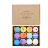 12pcs 20g/60g Bath Gift Natural Mini Handmade Bathing Foot Spa Bomb Rich Essential Oils Moisturizing Dry Skin Relaxing Scent