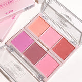 3-Color Cheek Red Plate Nude Makeup Natural Matte Milk Tea Orange Eye Shadow Makeup Lasting High Color Rendering Invisible