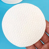 300/600pcs Round Facial Cleansing Pads High-Quality Makeup Remover Wipes Hypoallergenic Lint-Free Round Pads Light Beige