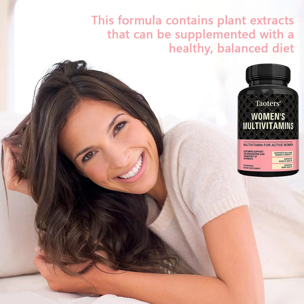 Women's Daily Multi Capsules - with Biotin, Calcium, Zinc, Daily Multivitamin To Support Energy and Immune Health
