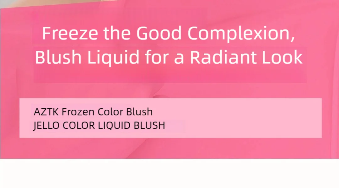 AZTK JC04 Water To Powder Liquid Blush Soft Matte Natural Flush Brightening Cheek Tint Lightweight Blendable Waterproof Makeup