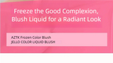 AZTK JC04 Water To Powder Liquid Blush Soft Matte Natural Flush Brightening Cheek Tint Lightweight Blendable Waterproof Makeup