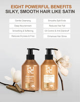 PURC Morocco Argan Oil Shampoo Conditioner Set Smoothing Nourishing Repair Damaged Frizz Hair Scalp Treatment Hair Care