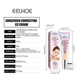 Barrier Support CC Cream SPF 50 Broad Spectrum Skin Brightening Makeup Primer Redness Control Base Long-lasting Face Makeup