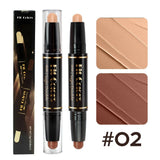 Double-head Highlight Shadow Stick Face Bronzer Contouring Pen Foundation Cream Concealer Makeup Base Beauty Women's Cosmetics