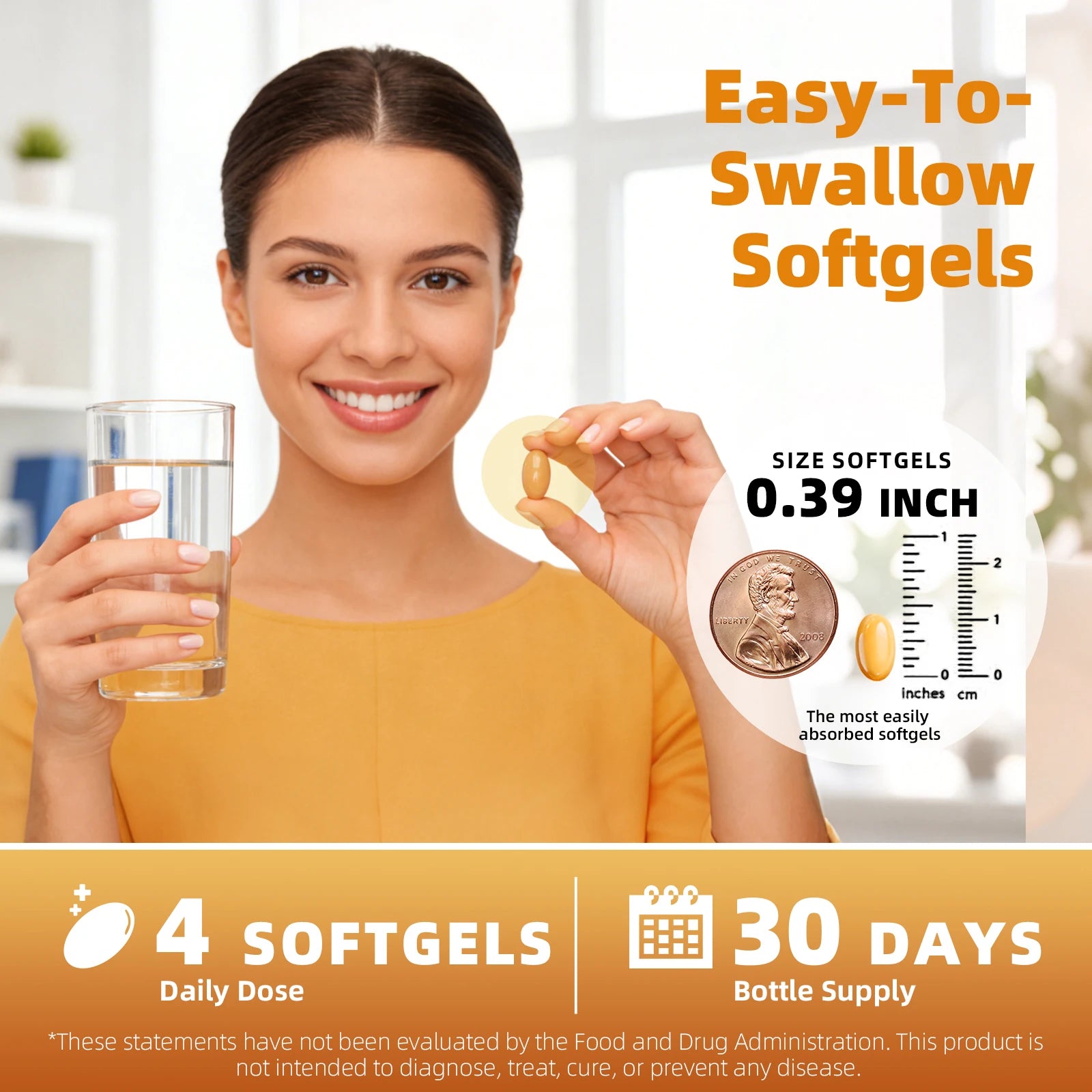 BBEEAAUU Vitamin D Calcium Capsules Helps Calcium Absorption Strengthen Bone and Tooth Improve Osteoporosis Adult Health Food