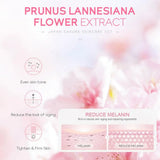 5/3pcs/Set Sakura Skin Care Sets Face Cream Serum Toner Facial Cleanser Sunscreen Eye Cream Gift Box Face Skin Care Set Product