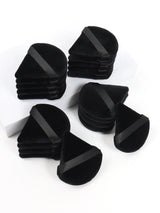 10-100pcs Triangle Mini Velvet Powder Puff Foundation Face Concealer Applicator Cosmetic Finger Sponge Puff Beauty Makeup Tools