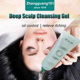 Zhangguang 101 Scalp Cleansing Gel Shampoo, Deep Hair Follicle Cleansing Liquid, Exfoliating, Oil Control, and Itching Relief Mi
