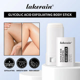 Lakerain Exfoliating Body Stick Multiple Glycolic Acid Cleaning Long-lasting Moisturizing Nourishing Smoothing Skin Care