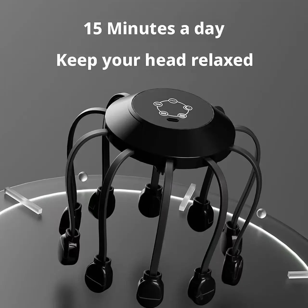 Electric Octopus Head Massager 10/14 Claws Smart Scalp Massage Device Relax Stress Relief Deep Tissue Home Head Spa Massager