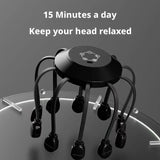Electric Octopus Head Massager 10/14 Claws Smart Scalp Massage Device Relax Stress Relief Deep Tissue Home Head Spa Massager