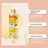 OceAura Papaya Oil for Skin Lightening 7 Days Whitening Body Firming Dark Skin Removal Oil for Muscle Relaxation Massage Thighs