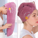 Quickly Dry Hair Hat Towels Super Absorbent Soft Bathroom Women Head Towels Cute Hair Towel Hair Dry Wrap Bonnets