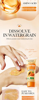 100g Papaya Vitamin C Exfoliating Scrub Cream, Hypoallergenic, Moisturizing, Exfoliation, Scented with Papaya, Deep Cleansing