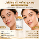7% Glycolic Acid Exfoliating Toner,Exfoliating Facial Toner,Pore Minimizing Toner,Smooth Skin, Even Tone,Hydrating Formula 100ml