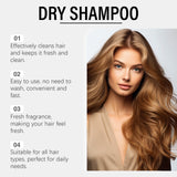 Vanilla Scented Dry Shampoo Spray Oil Absorbing Volumizing Hair Refresh Instant Clean No Water Needed Travel Size 100ml