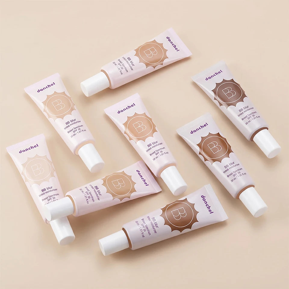 Matte Tinted Moisturizer BB Cream Long-Lasting Smooth Foundation Base Medium Coverage Blur Pores Even Skin Tone Non-greasy Makeu