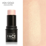 Focallure 4 Colors Highlighter Stick Silky Texture Face Contour Stick Natural Illuminate Makeup Bronzer Highlight Shaded Bar
