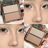 Medium skin tone matte waterproof contouring tray, medium concealer contouring powder, portable size less than 1 liquid ounce, n