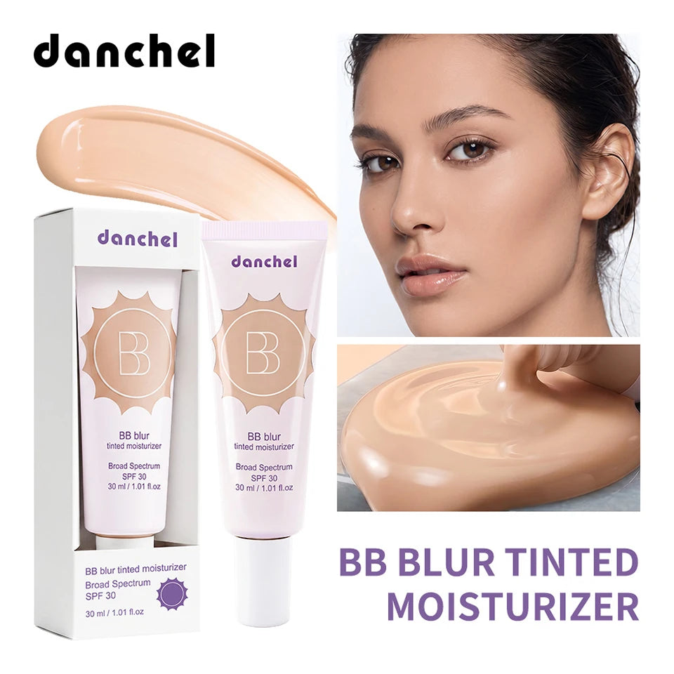 SPF30 BB Blur Tinted Moisturizer Medium Coverage Even Skin Tone Lightweight Sun Protection Face Makeup