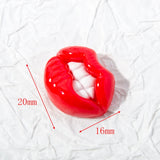 3D Red/Black Lips Love Valentine Nail Charms Sweet Lover Heart Resin Design Jewelry Nails Art Manicure Decoration Accessories