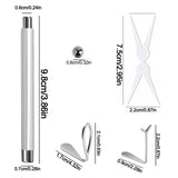 4Pcs Strong Magnetic Stick Cat Eye Set Magnet Double Headed Nail Art Cylindrical Ball Heart-shaped Hollow Cat Eye Magnet Tools