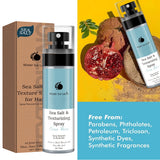 Sea Salt Spray, Suitable for Adult Men and Women, Liquid Hair Styling Product, Contains Moisturizing Aloe Vera and Seaweed Formula, Suitable for Dry Hair, Moisturizing and Refreshing