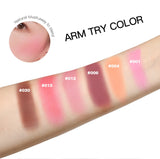 Hot Matte Embossed Blush Palette Rosy Blusher Facial Blush Powder High Pigmented Pink Coral Rouged For Cheeks Smooth Cosmetics