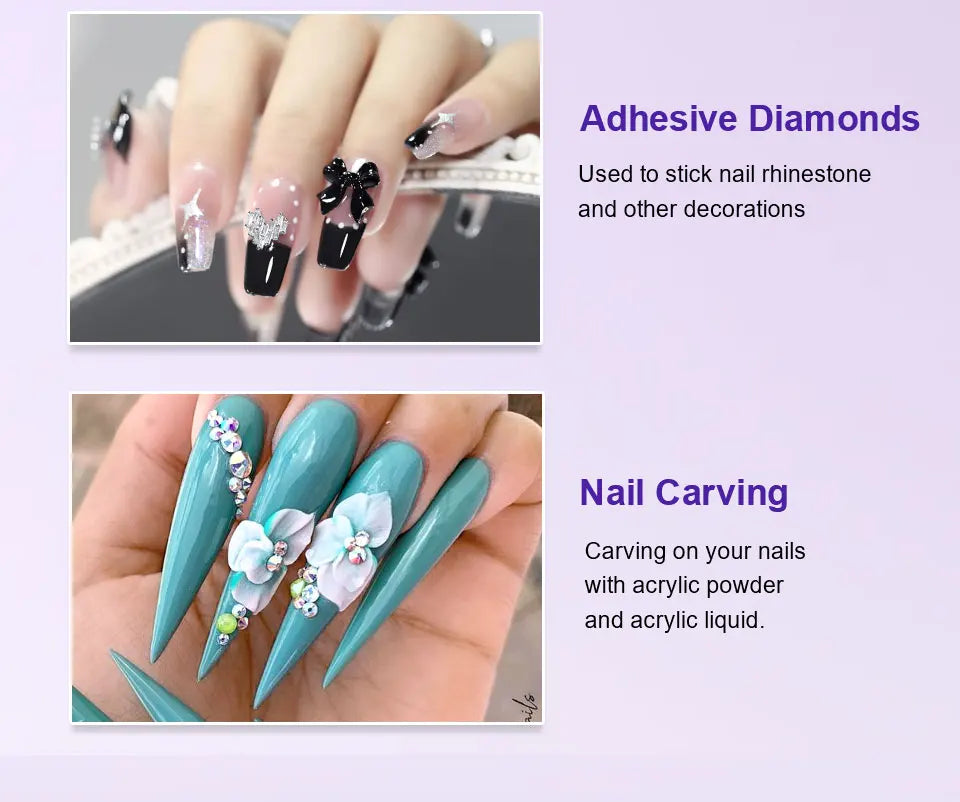 LIMEGIRL Nail Acrylic Liquid Monomer Crystal 40ml/75ml/120ml/240ml for Nail Art Acrylic Powder Extension Professional Manicure