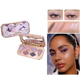Flower Knows Swan Ballet 6 Color Eyeshadow Palette Matte Shimmer Pearl Glitter Waterproof Highly Pigmented Long Lasting Makeup