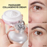 Collagen Massage Eye Cream - Hydrating & Firming Eye Contour, Gentle Care for Eye Area Lightweight Gel Texture for Smooth Skin