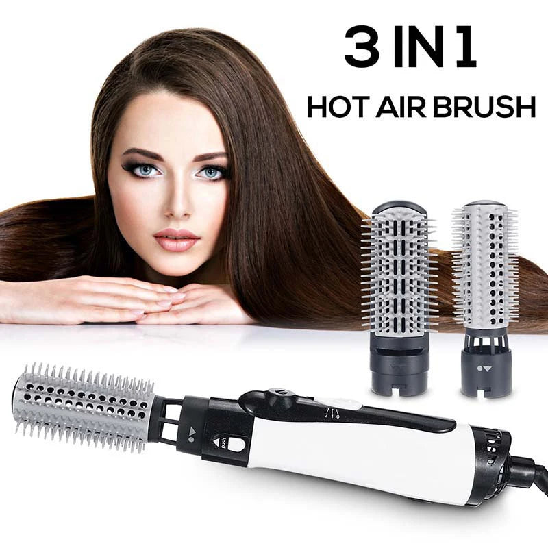 Hot Air Brush One Step Hair Dryer Brush Volumizer Dry Straighten Curl Comb Negative Ionic Hair Styler